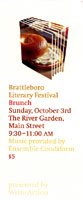 Brattleboro Literary Festival Brochure